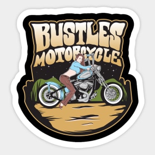 BUSTLES MOTORCYCLE Vintage Sticker
